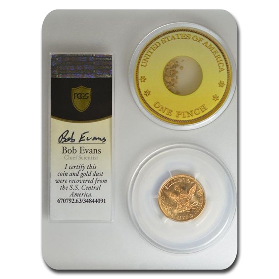 1853 $5 Gold Liberty Head SS Central America MS-63 PCGS 1853 $5 Gold Liberty Head SS Central America MS-63 PCGS
